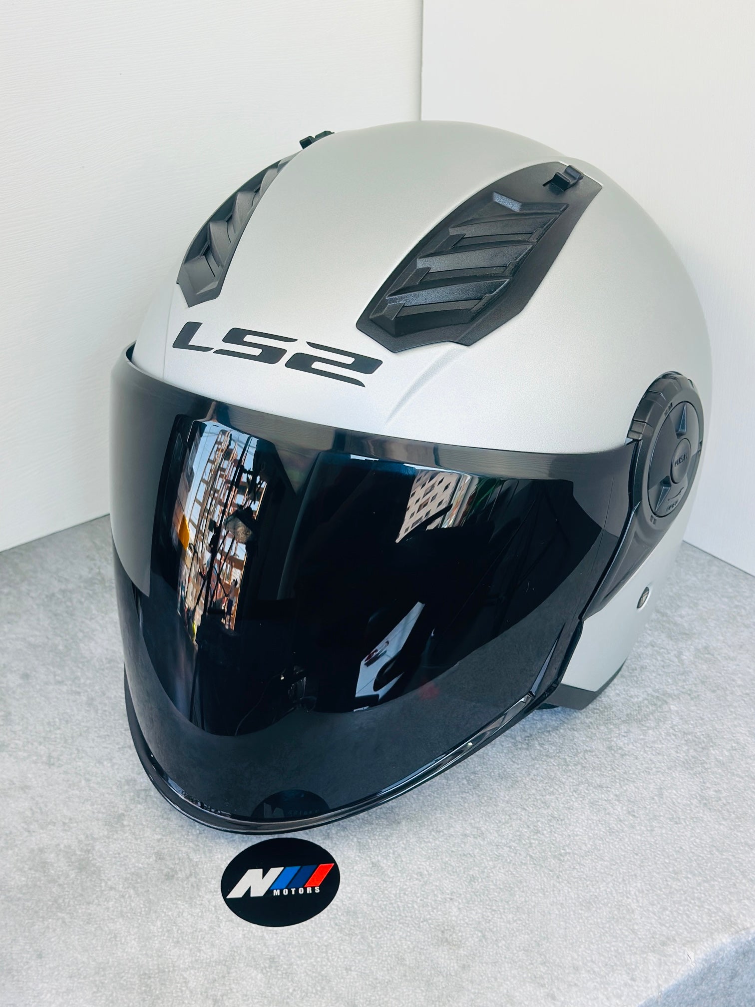 HELMET LS2 OF616 AIRFLOW SILVER