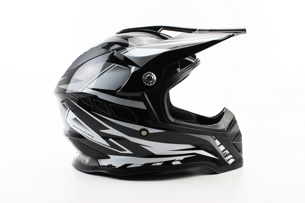 HELMET BLACKLION  BLACK WHITE