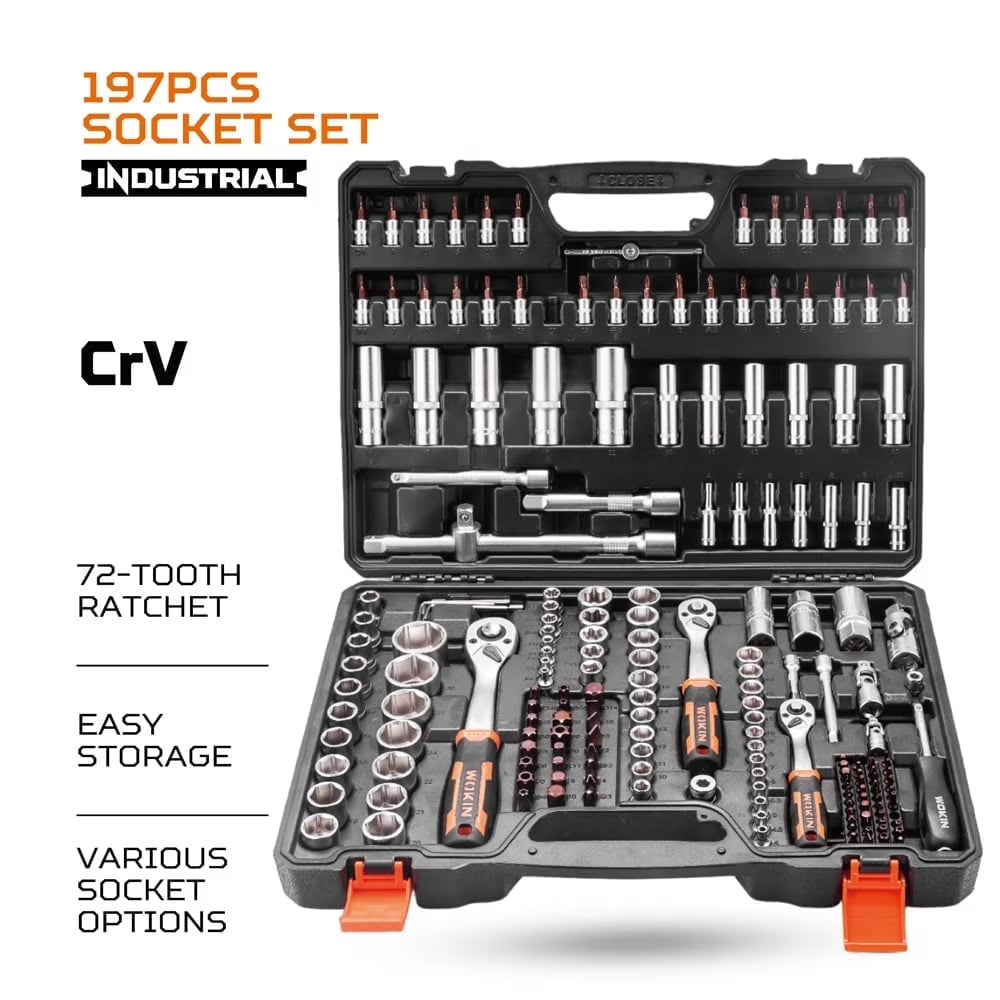 197PCS SOCKET SET (INDUSTRIAL)