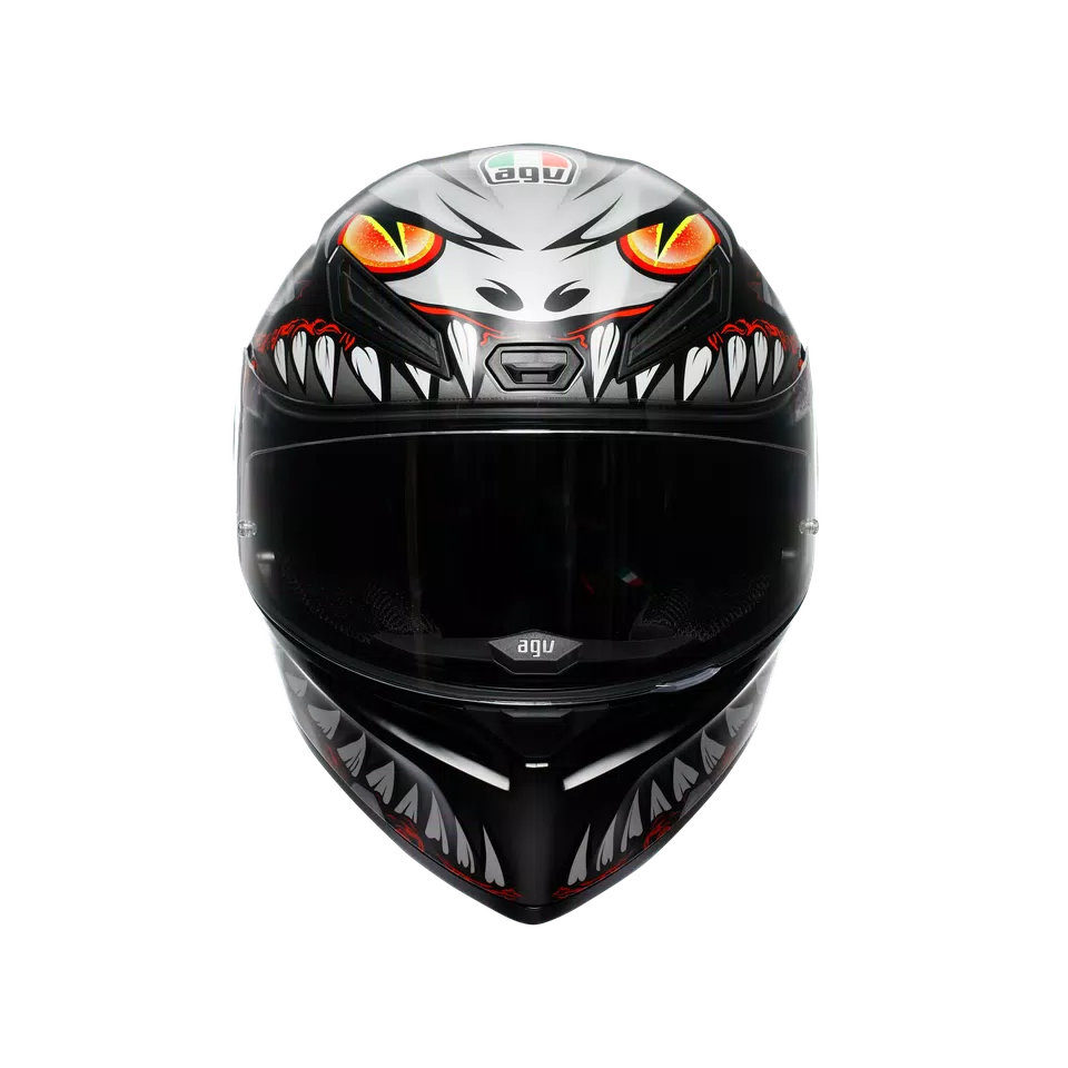HELMET AGV K1S LYZARD MATT BLACK/GREY/RED