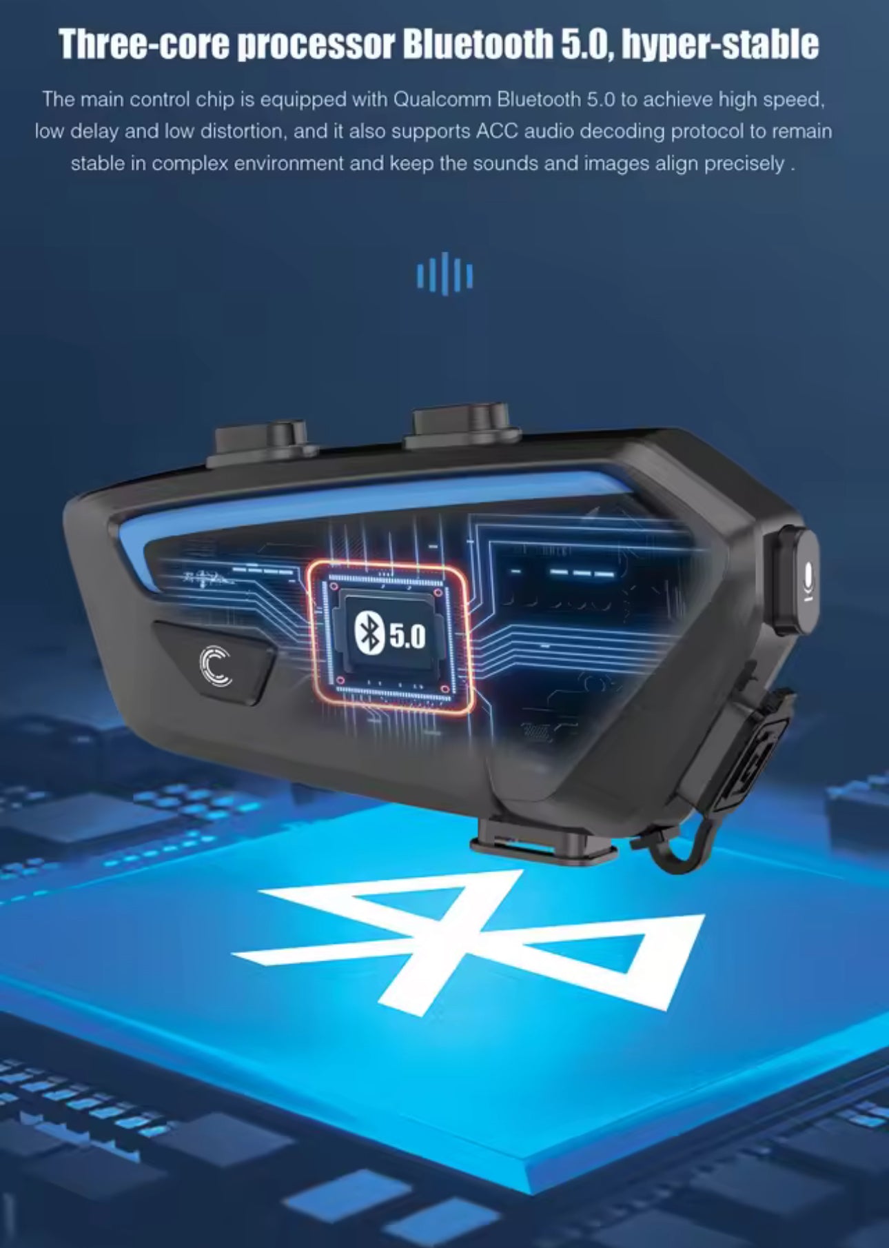 Freedconn fx10 Motorcycle Bluetooth Intercom Headset