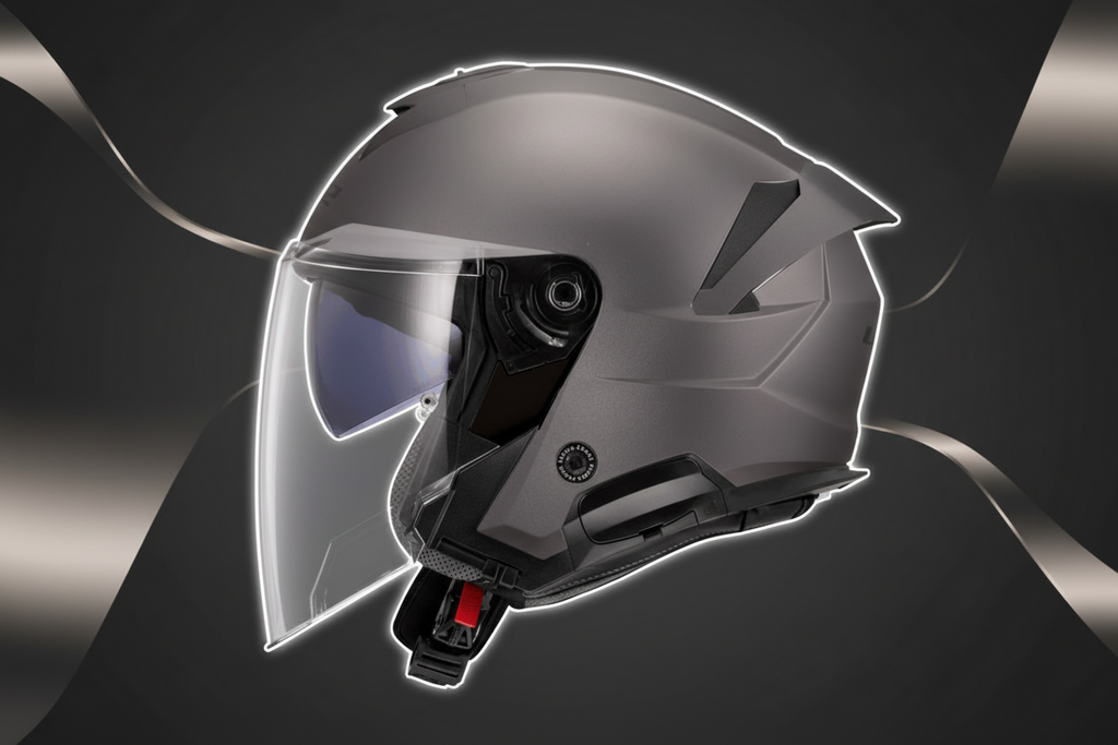 HELMET LS2 OF618 VERSO II MATT TITANIUM