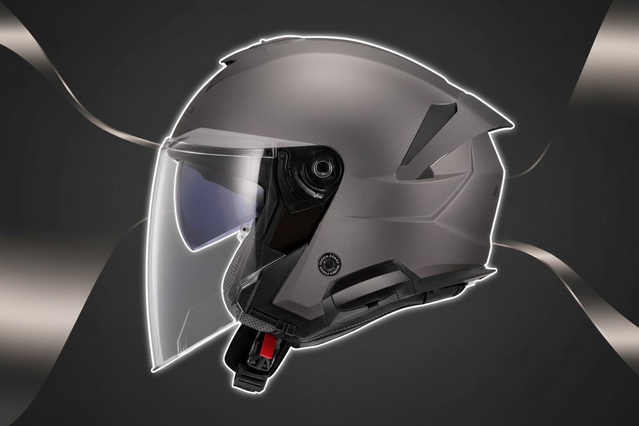 HELMET LS2 OF618 VERSO II MATT TITANIUM