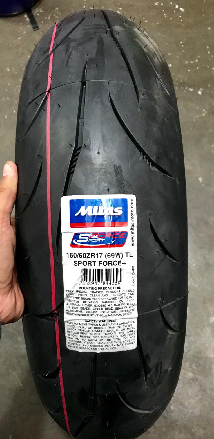MITAS SPORT FORCE PLUS 160/60ZR17 69W (Rear Tire)