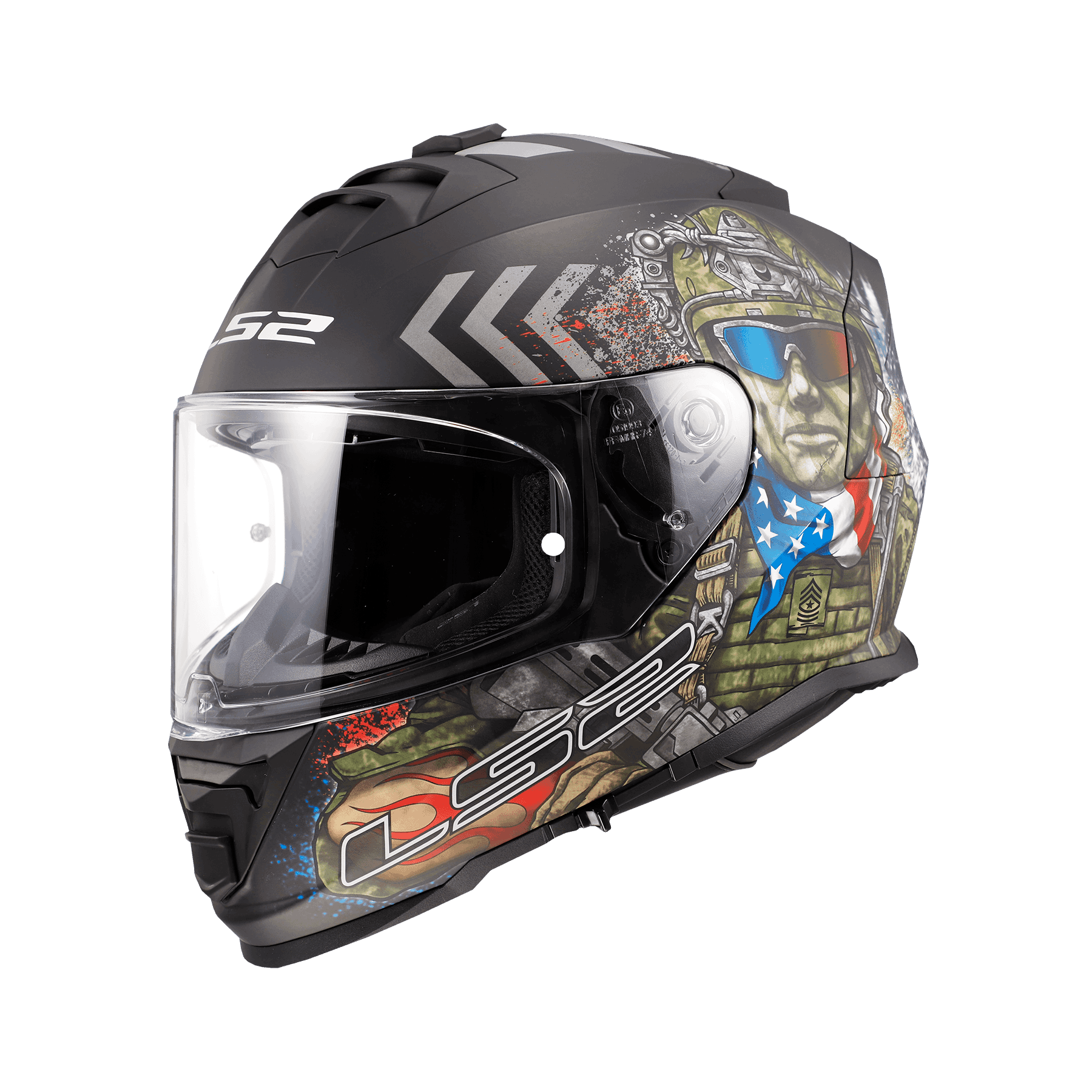 HELMET LS2 FF800 STORM COMMANDO