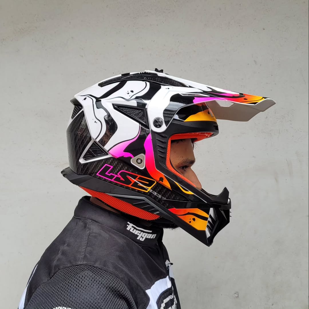 HELMET LS2 MX 708 FAST II WASH WHITE