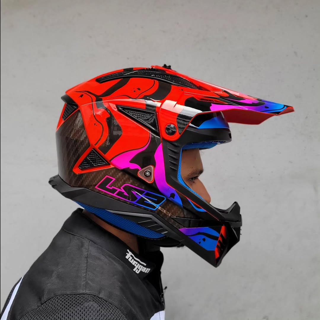 HELMET LS2 MX 708 FAST II WASH RED