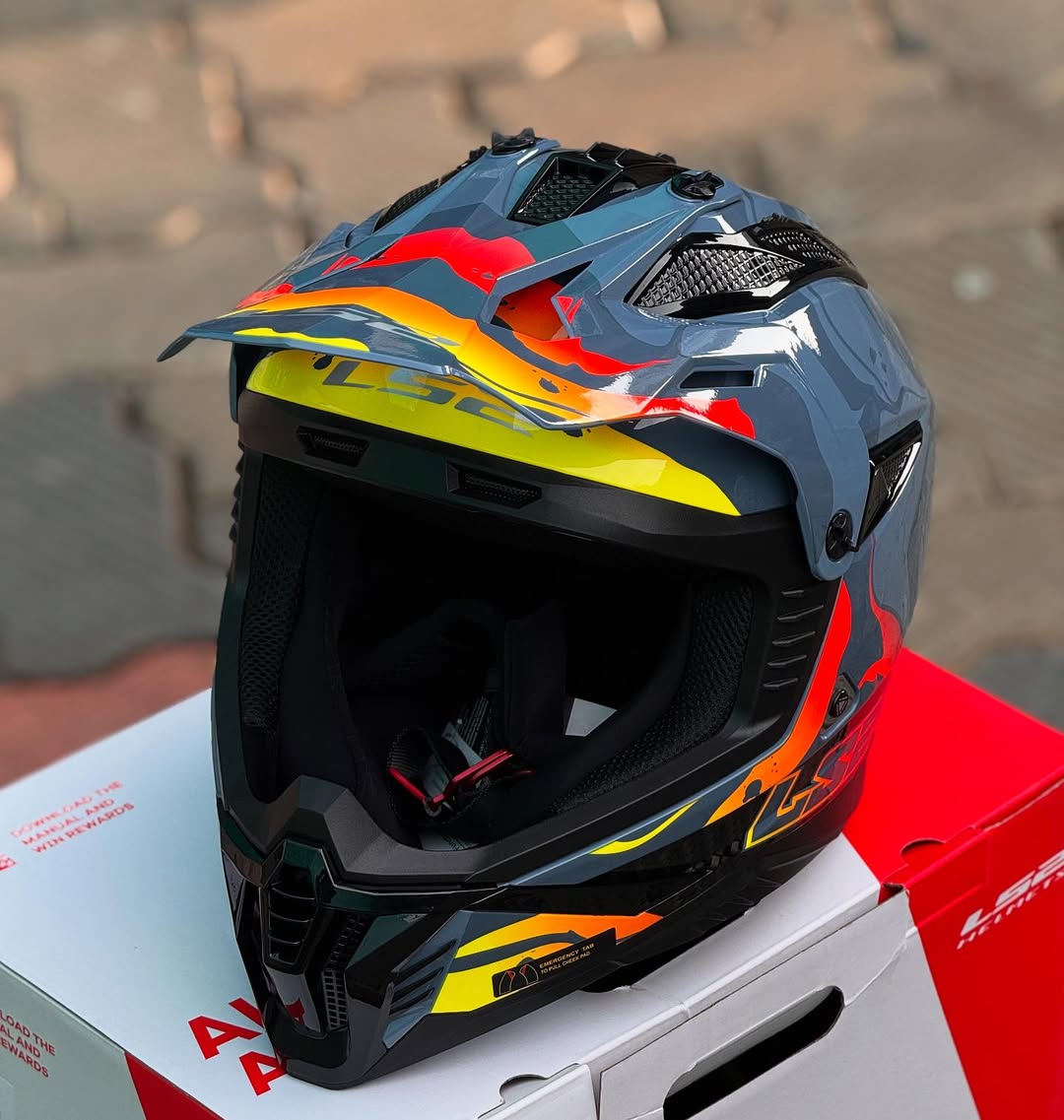 HELMET LS2 MX 708 FAST II WASH GREY