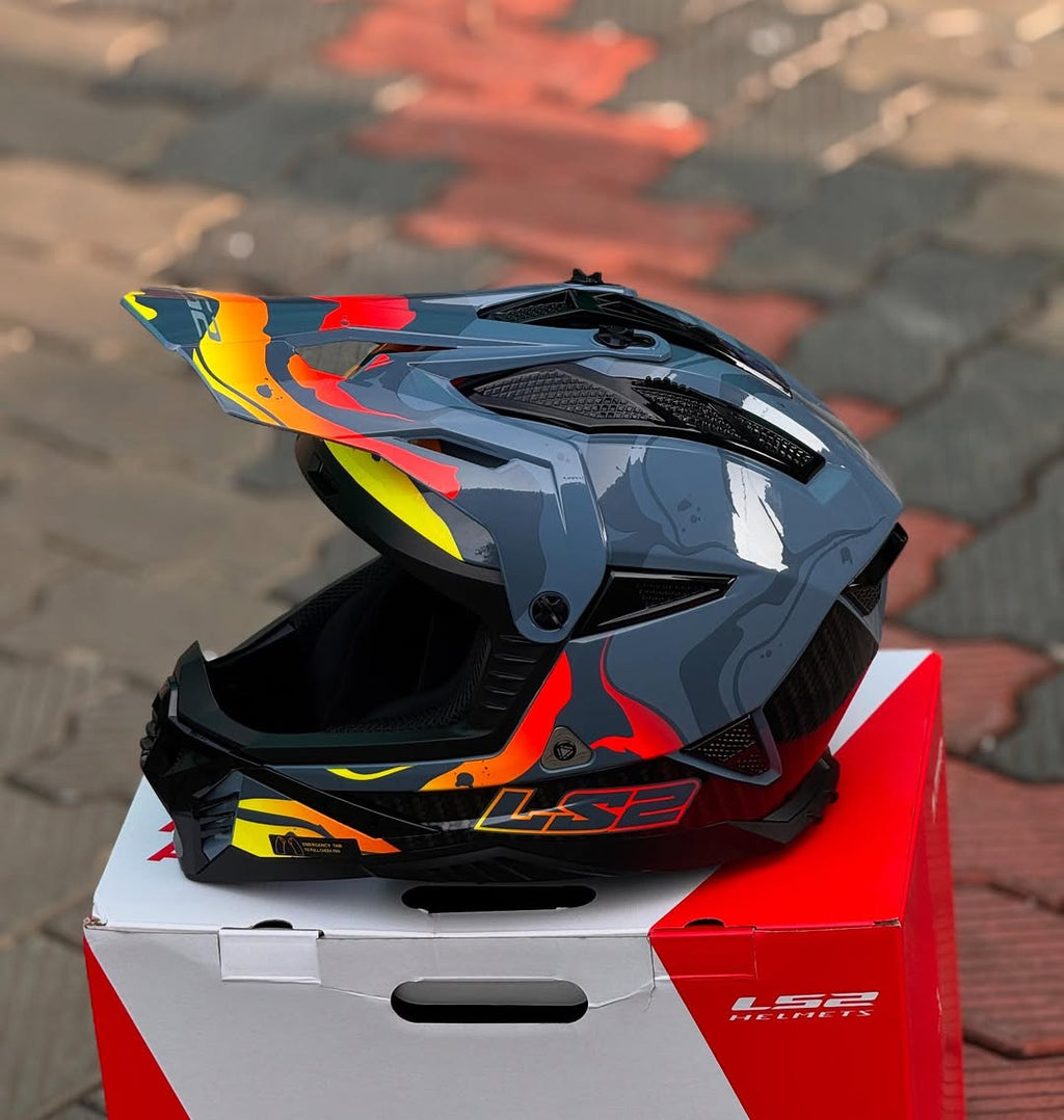 HELMET LS2 MX 708 FAST II WASH GREY