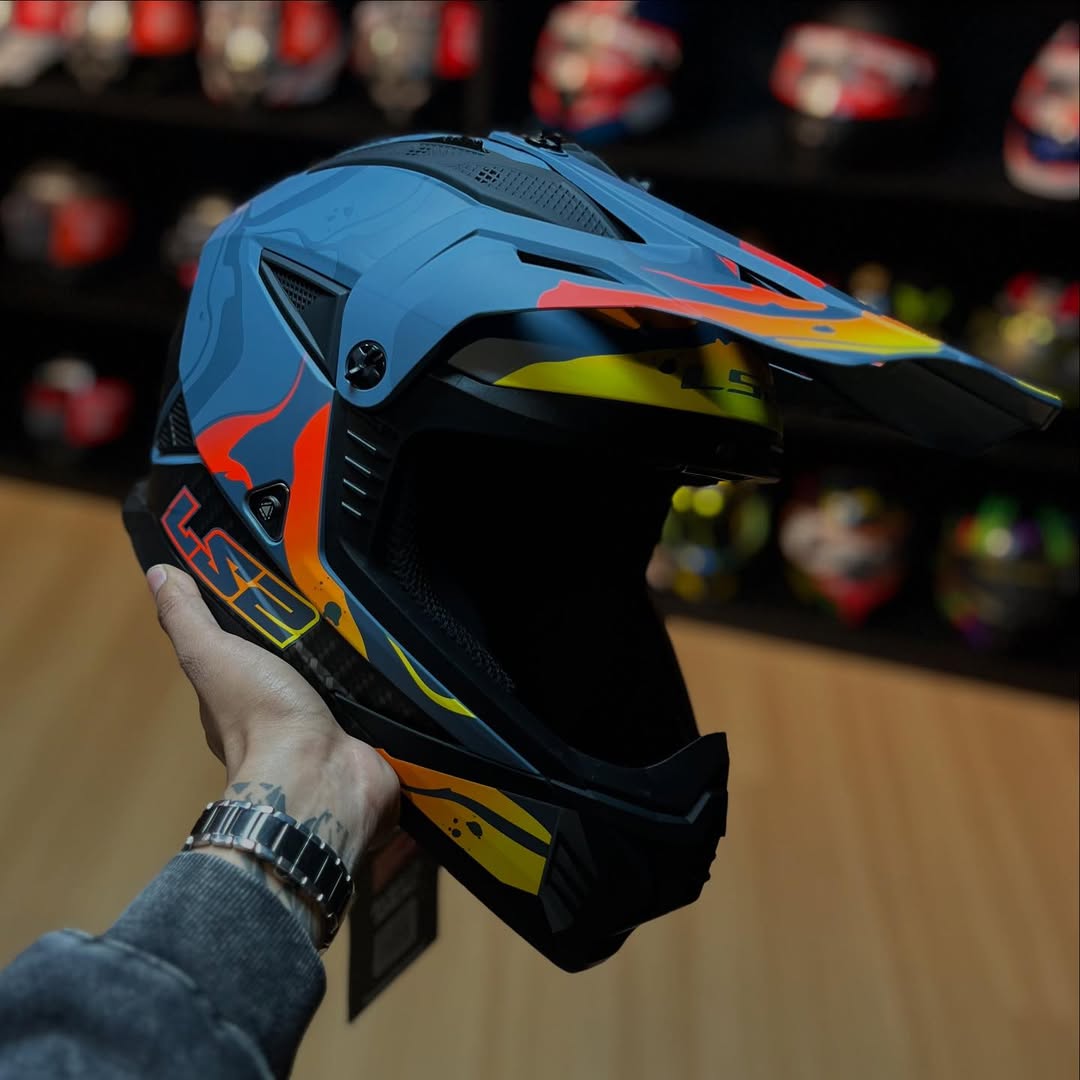 HELMET LS2 MX 708 FAST II WASH GREY