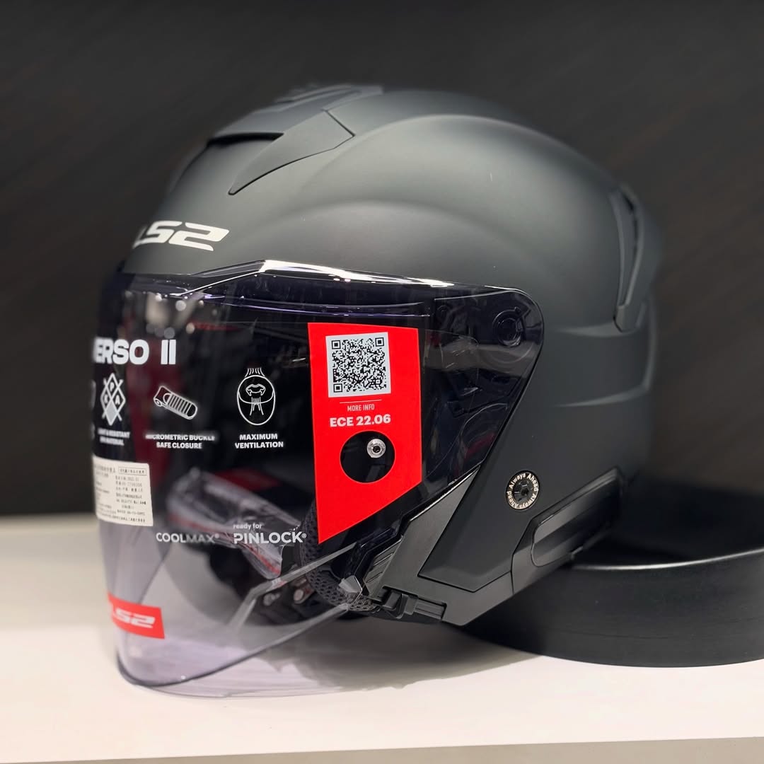 HELMET LS2 OF618 VERSO II MATT BLACK