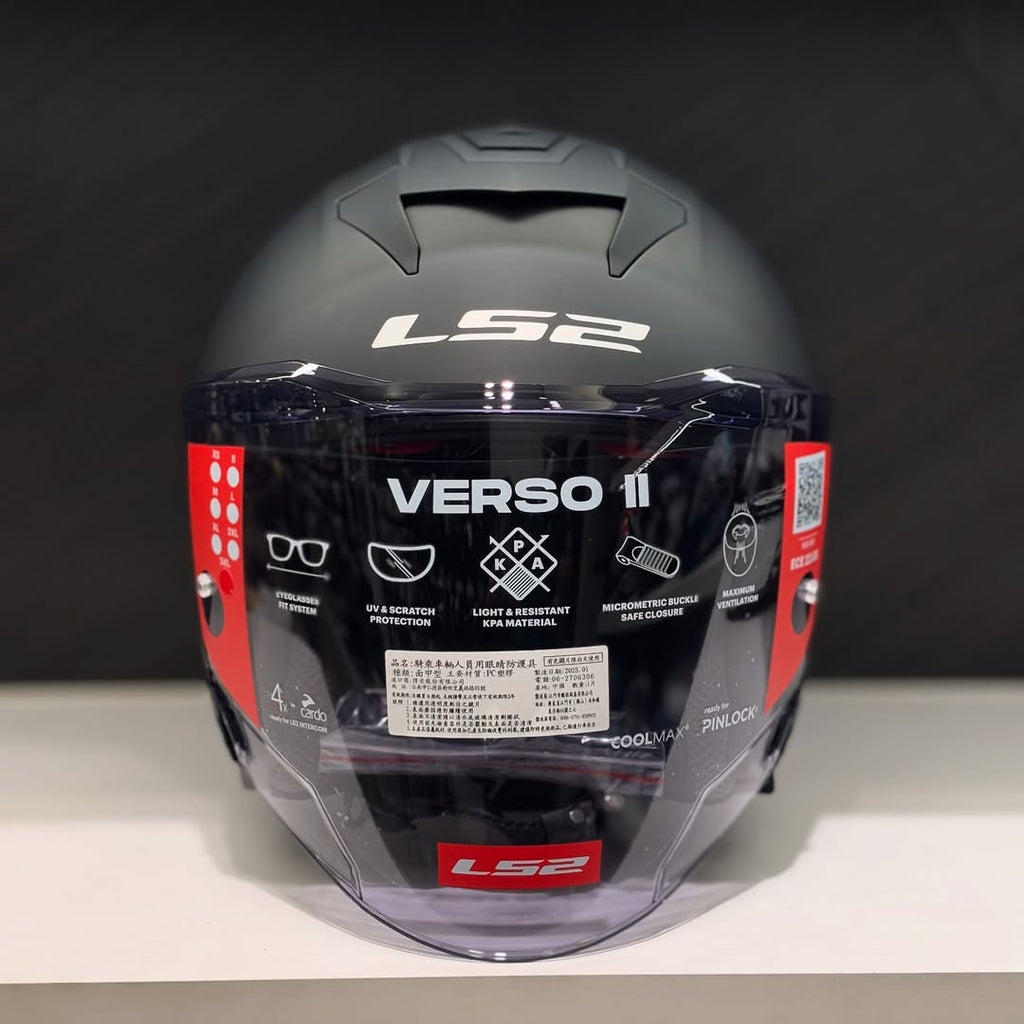 HELMET LS2 OF618 VERSO II MATT BLACK