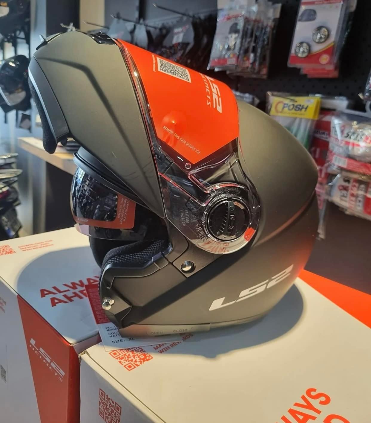 HELMET ‏LS2  FF325 STROBE II BLACK MATT