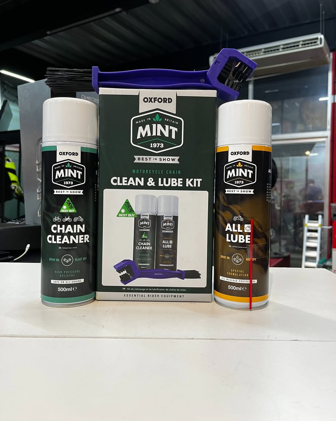 Oxford Mint Motorcycle Chain & Lube Kit