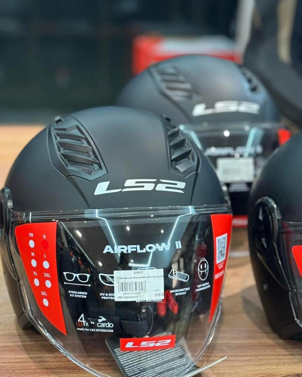 HELMET LS2 OF616 AIRFLOW MATT BLACK