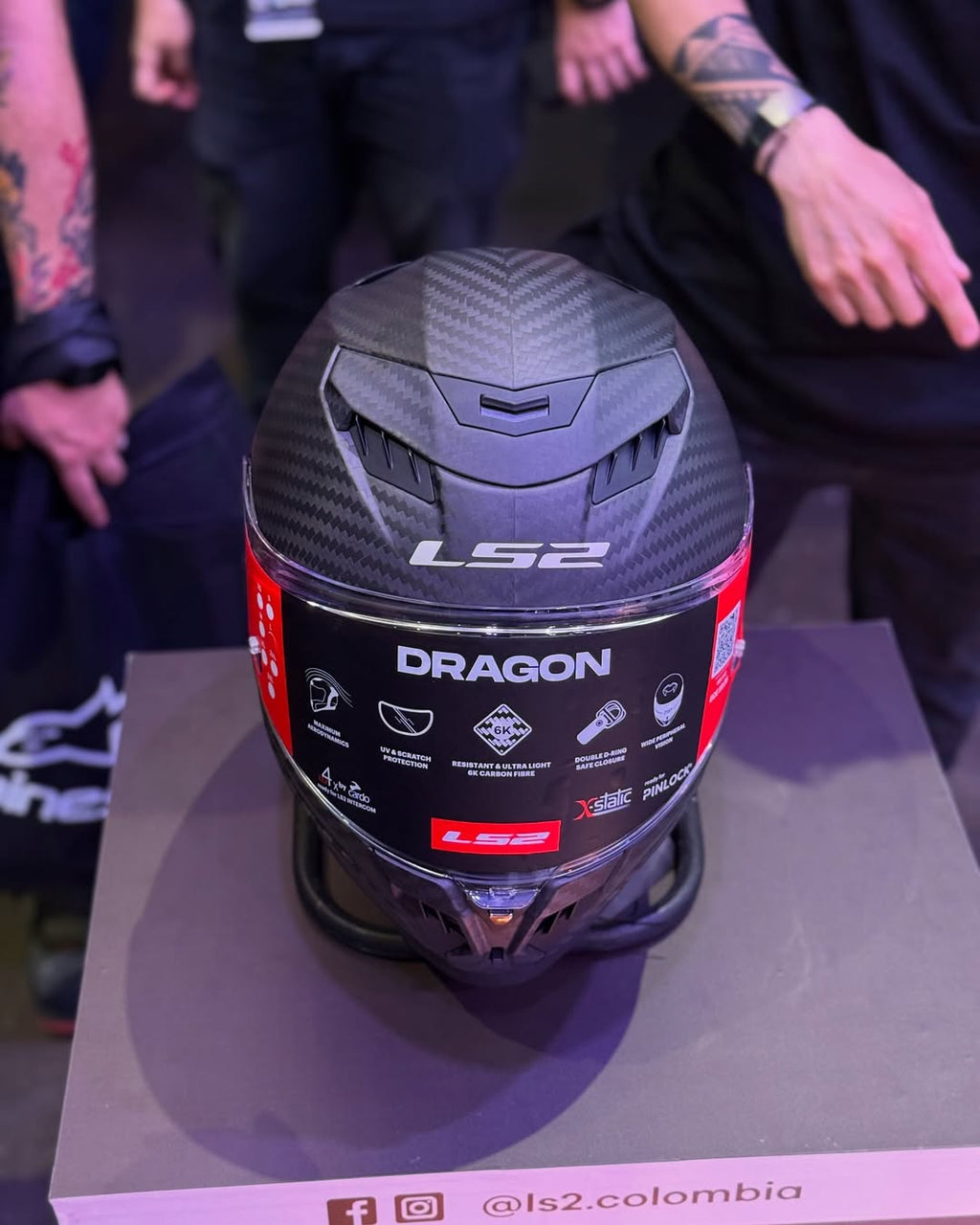 HELMET LS2 FF807 DRAGON CARBON