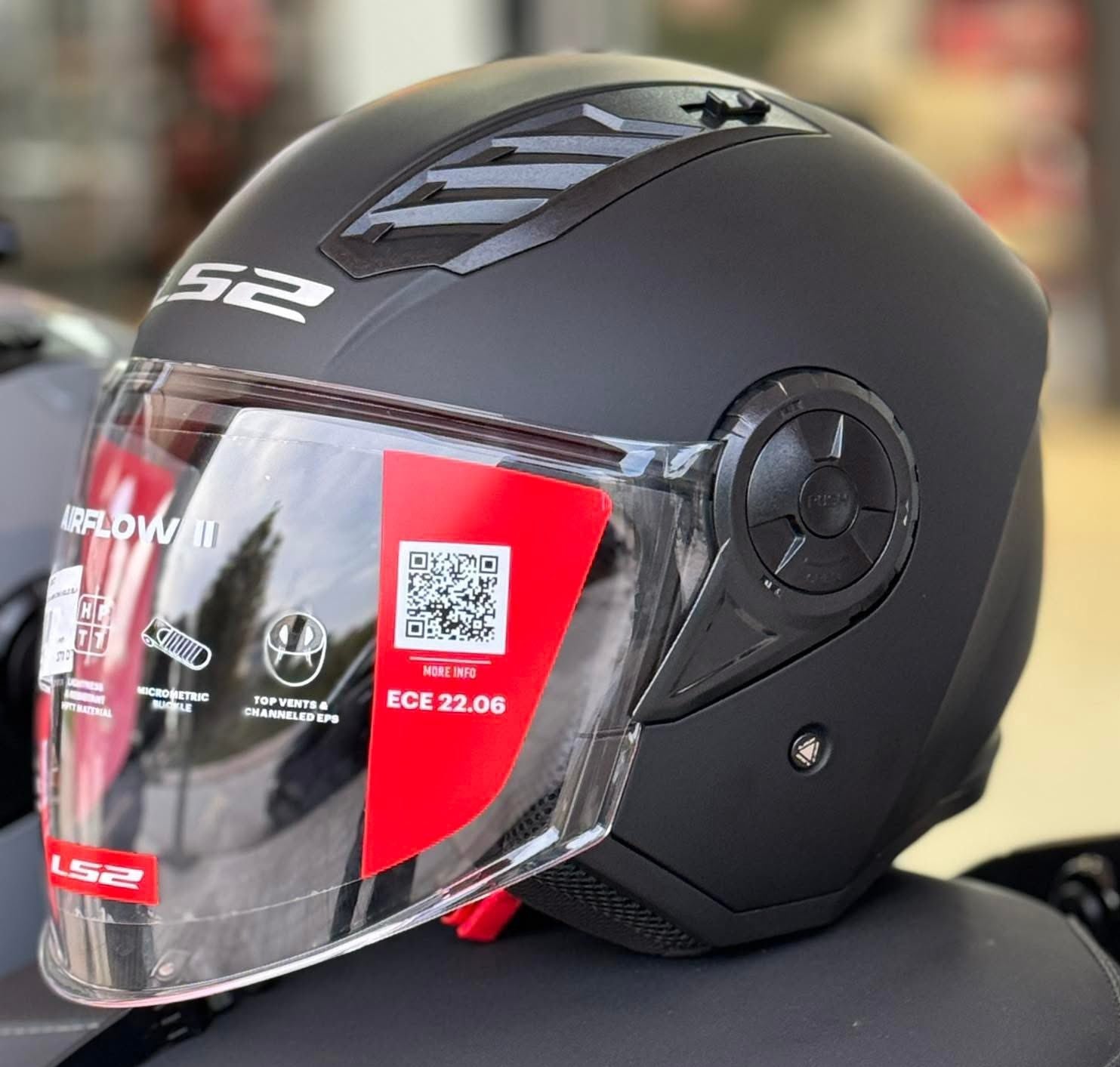 HELMET LS2 OF616 AIRFLOW MATT BLACK