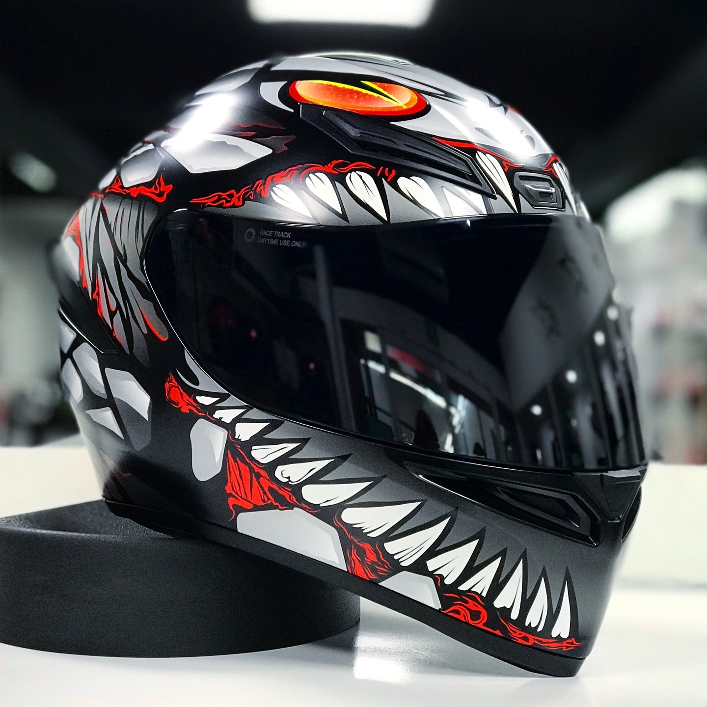 HELMET AGV K1S LYZARD MATT BLACK/GREY/RED