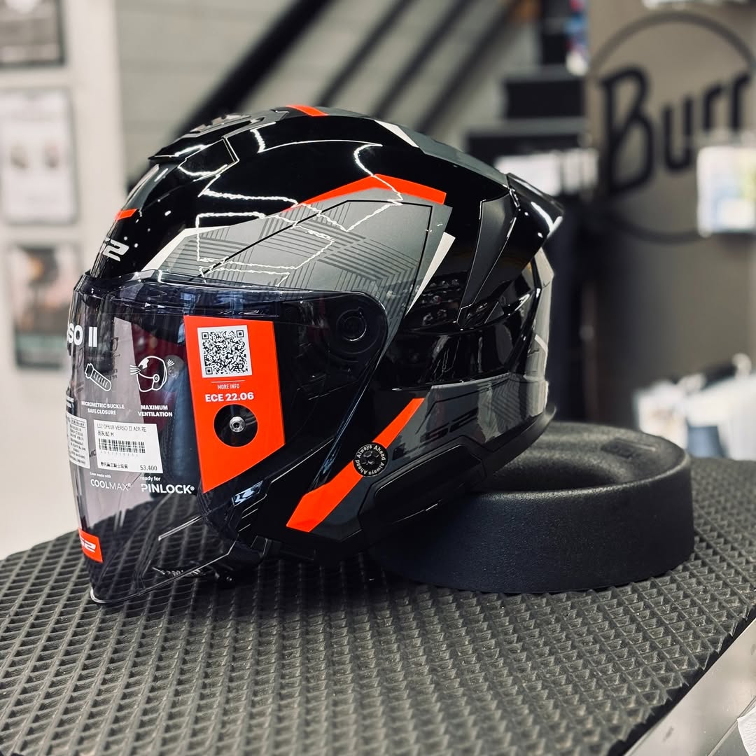 HELMET LS2 OF618 VERSO II AIR BLACK RED