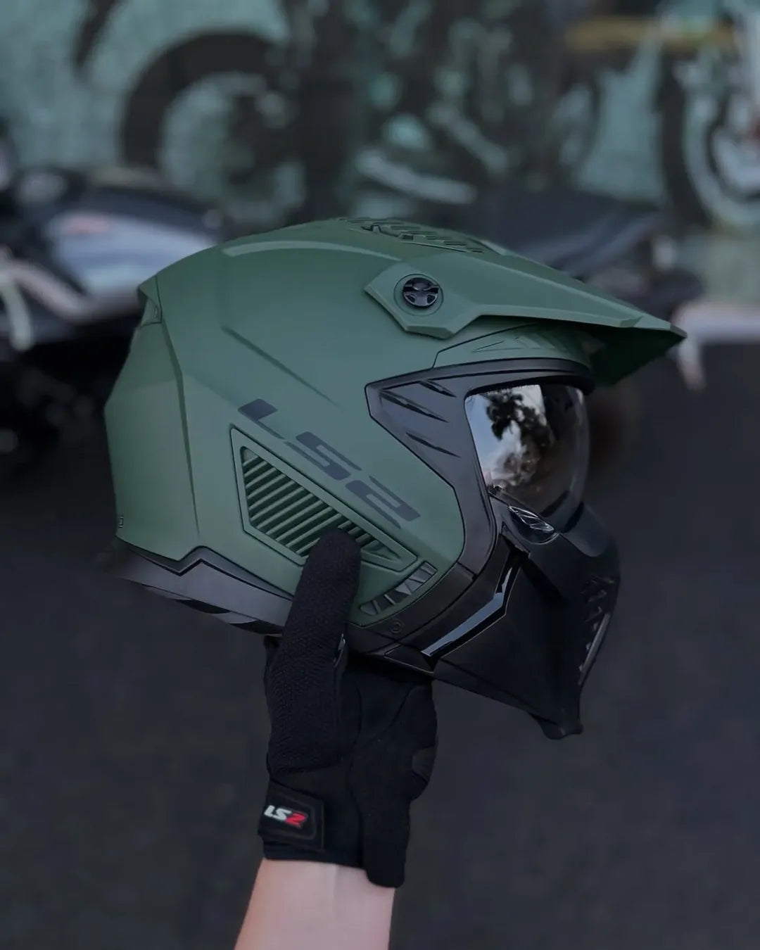 HELMET LS2 OF606 DRIFTER GREEN