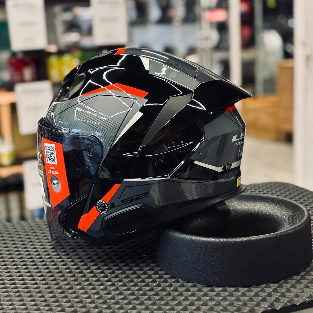 HELMET LS2 OF618 VERSO II AIR BLACK RED