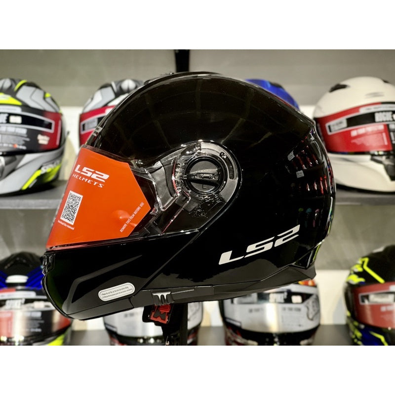 HELMET ‏LS2 FF325 STROBE II BLACK GLOSS