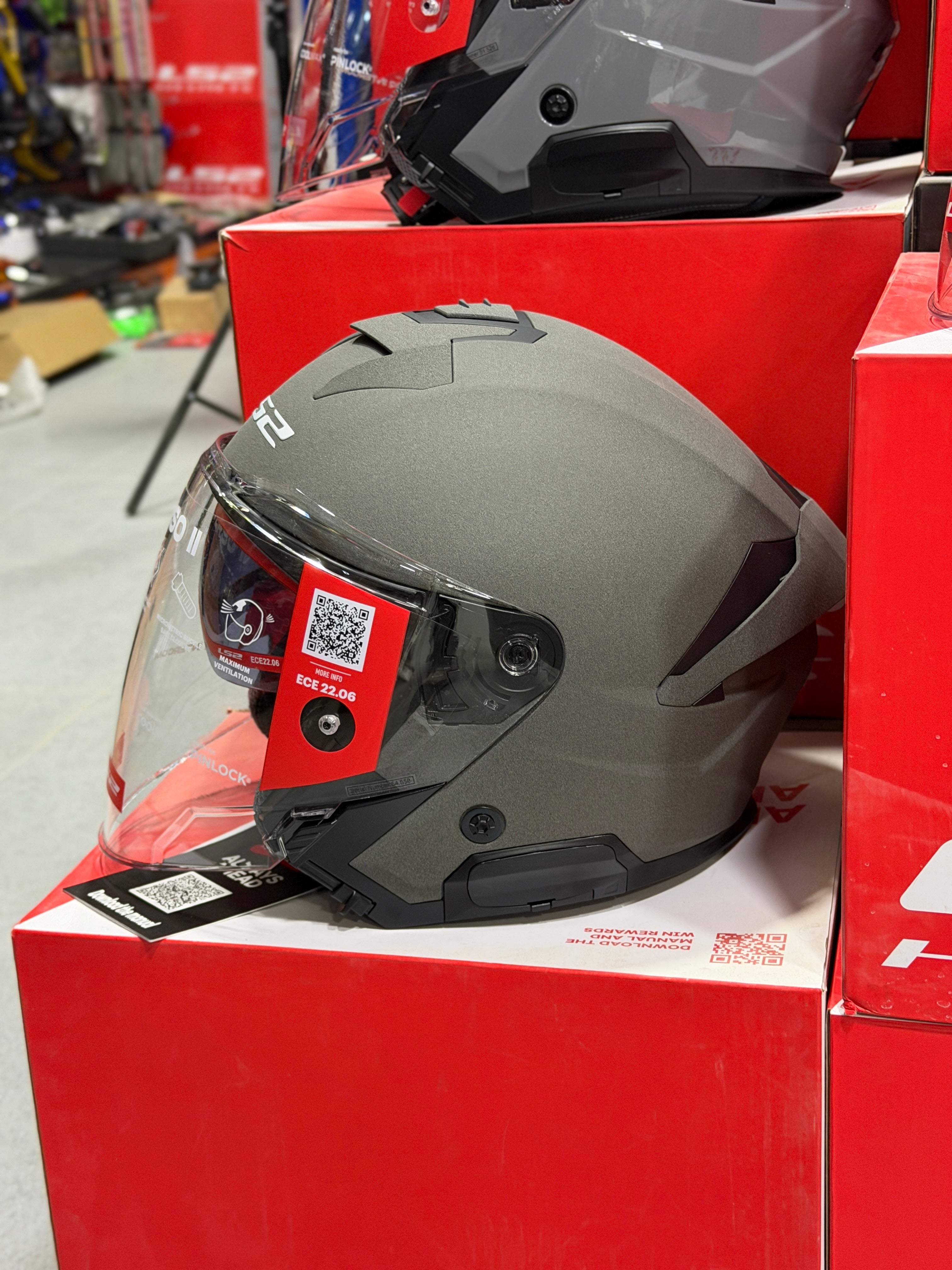 HELMET LS2 OF618 VERSO II CONCRETE