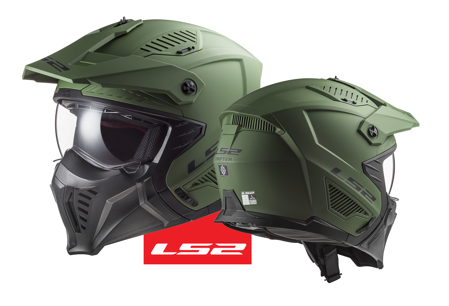 HELMET LS2 OF606 DRIFTER GREEN