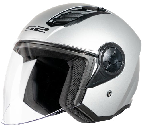 HELMET LS2 OF616 AIRFLOW SILVER