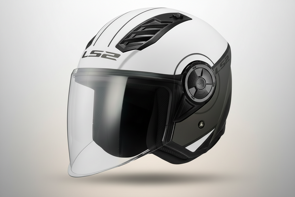 HELMET LS2 OF616 AIRFLOW COVER WHITE GREY