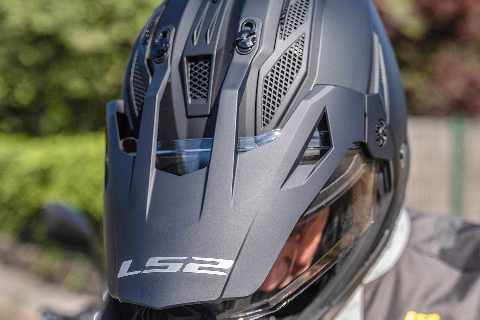 HELMET ‏LS2 MX702 PIONEER II MATT BLACK