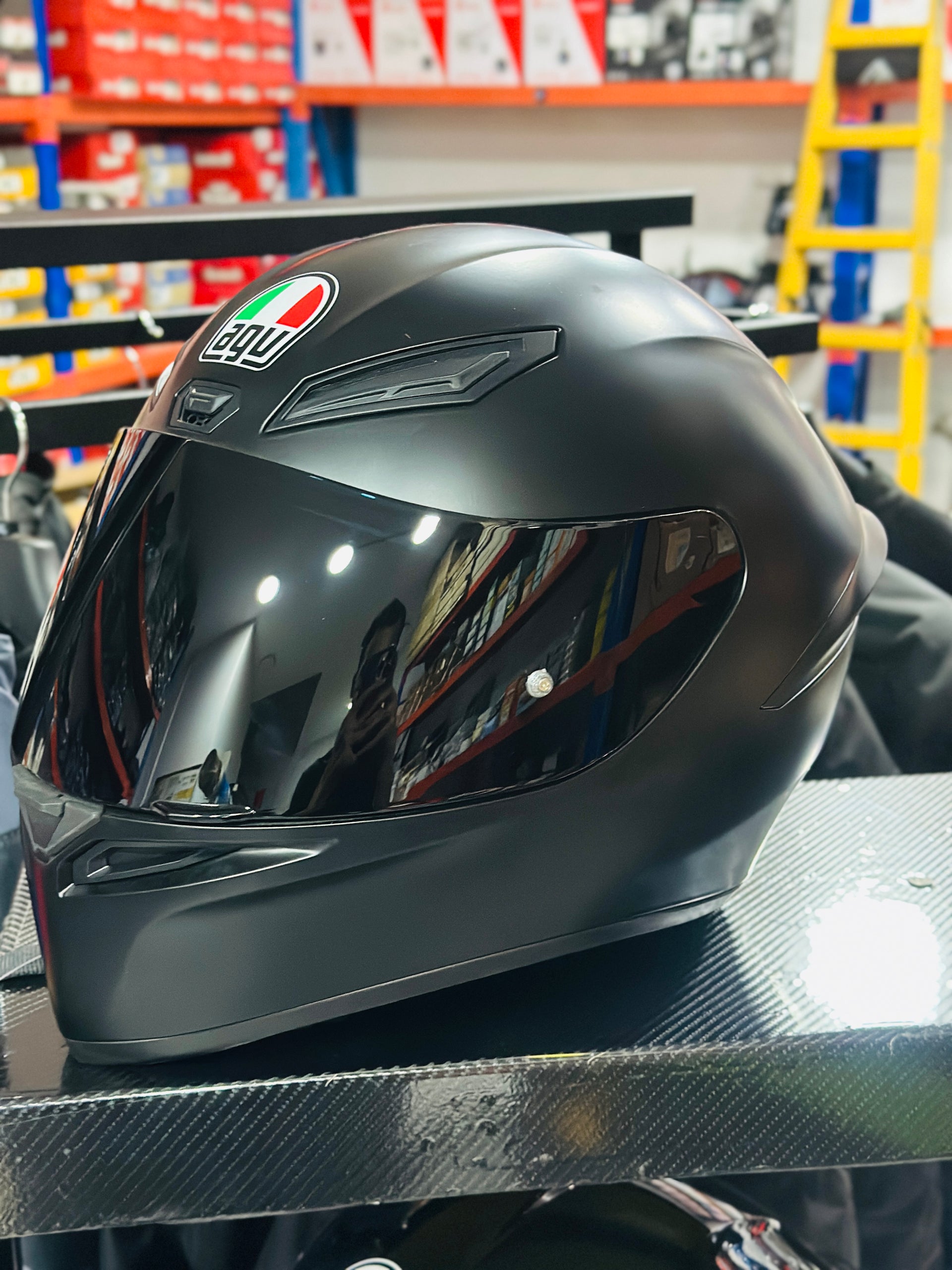 HELMET AGV K1S MATT BLACK – N3Motors