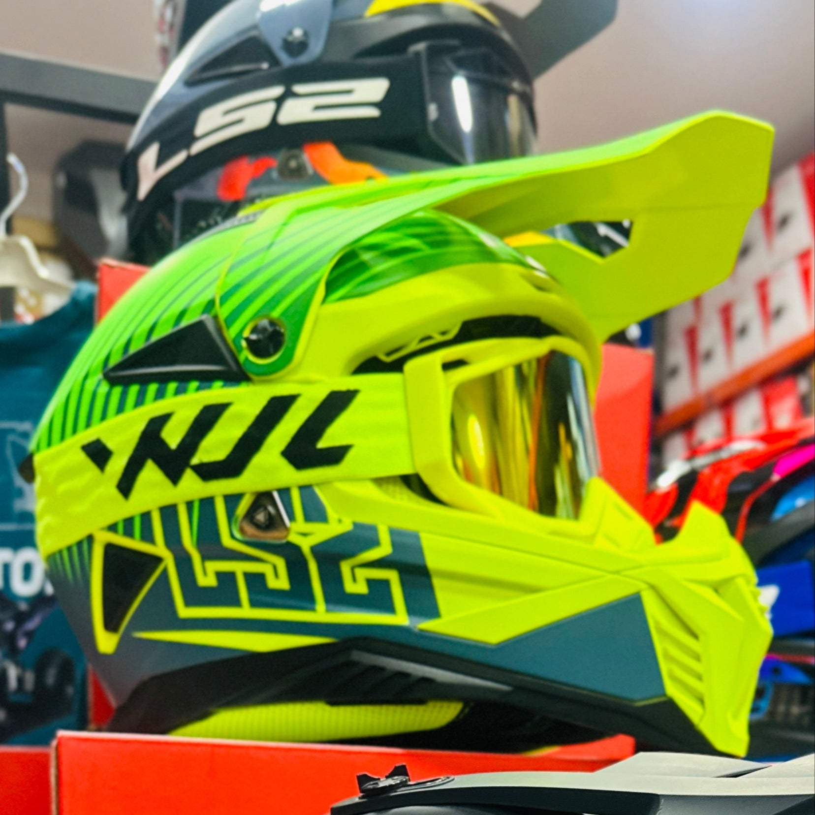 HELMET LS2 MX 708 FAST II DUCK YELLOW
