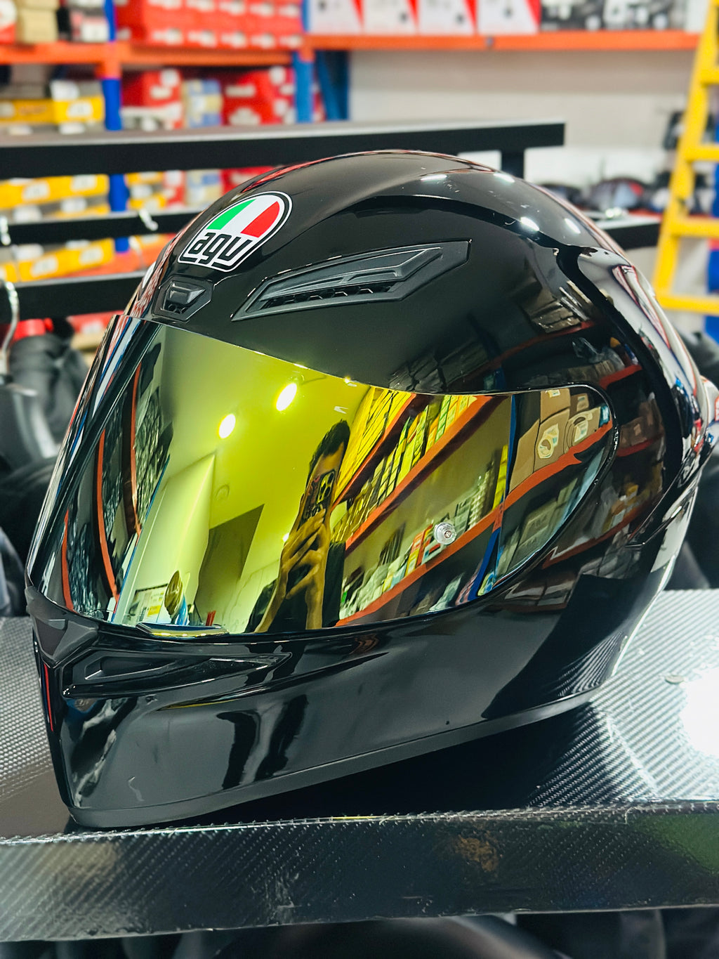 HELMET AGV K1S GLOSS BLACK