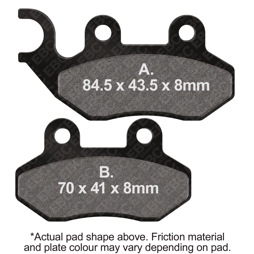 EBC Brakes SFA264 Series Scooter Organic Pads