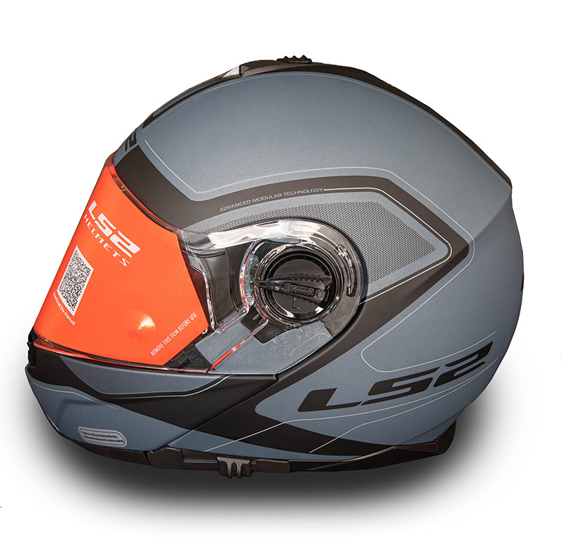 HELMET ‏LS2 FF325 STROBE II BLACK TITANIUM