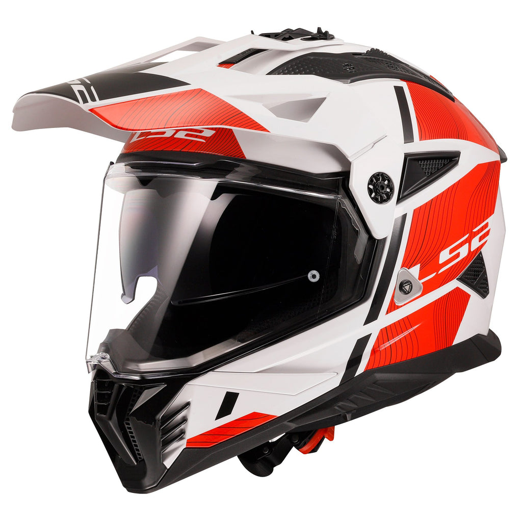 HELMET ‏LS2 MX702 PIONEER II HILL WHITE RED