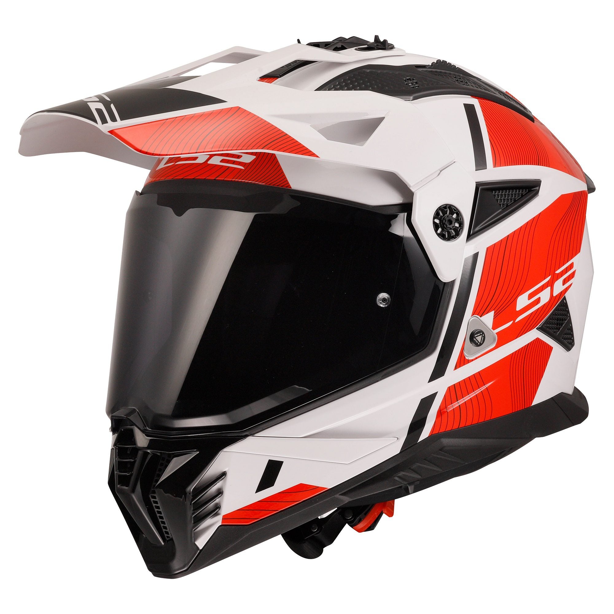 HELMET ‏LS2 MX702 PIONEER II HILL WHITE RED
