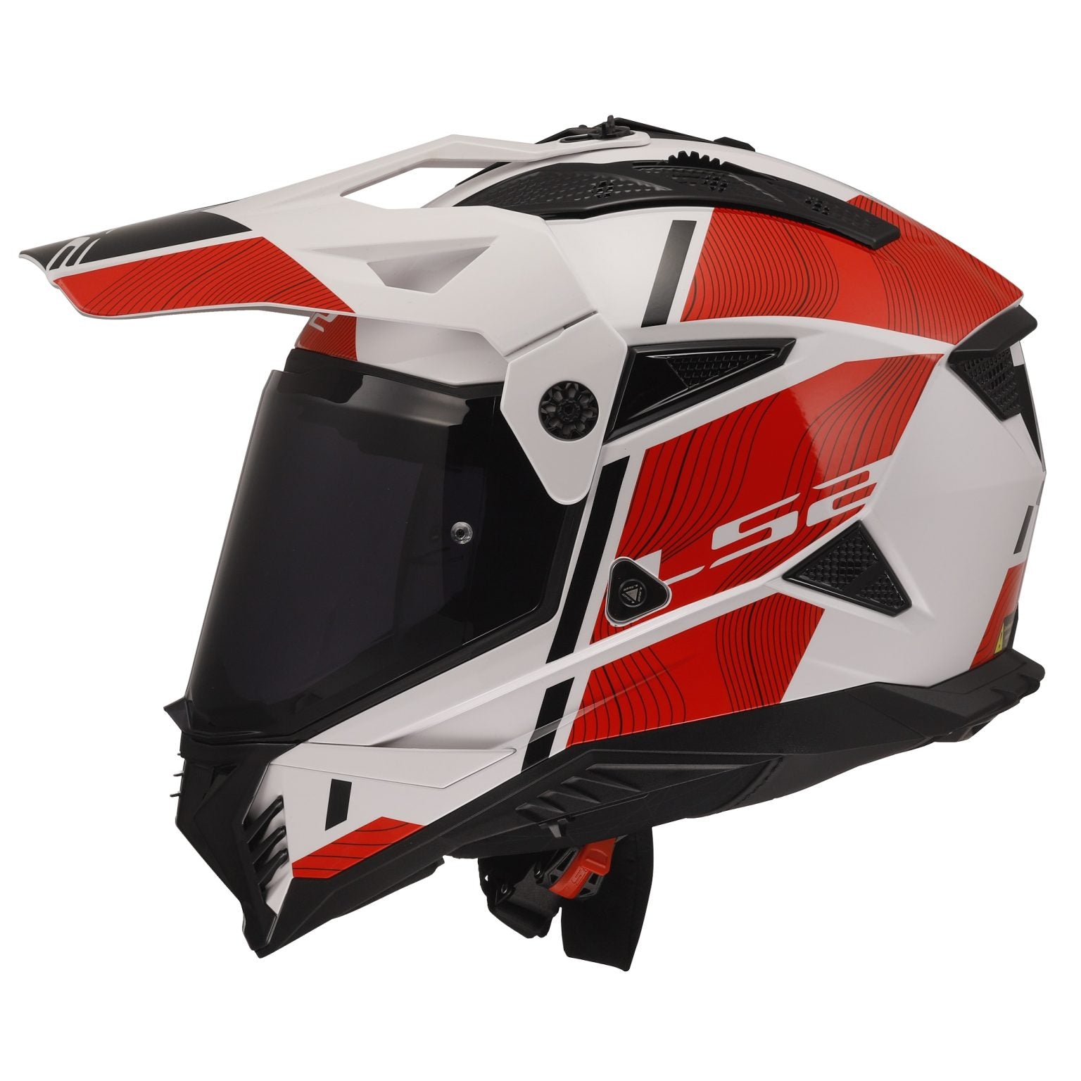 HELMET ‏LS2 MX702 PIONEER II HILL WHITE RED