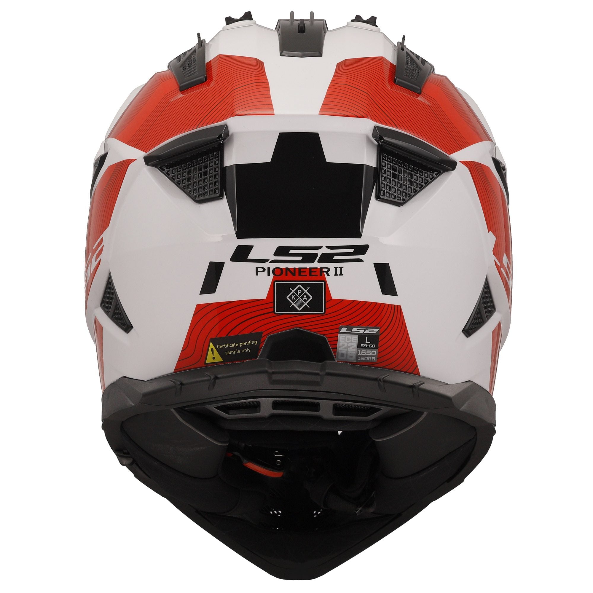 HELMET ‏LS2 MX702 PIONEER II HILL WHITE RED