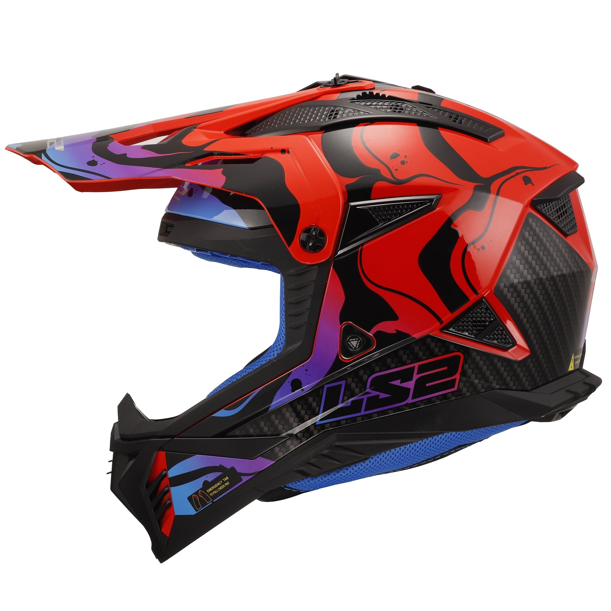 HELMET LS2 MX 708 FAST II WASH RED