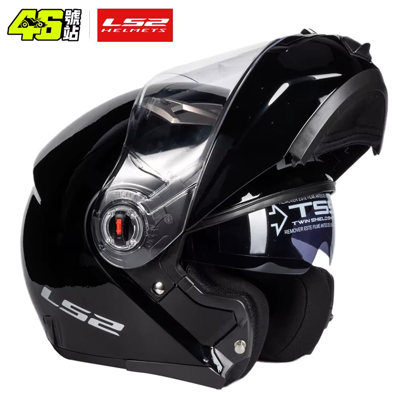 HELMET ‏LS2 FF325 STROBE II BLACK GLOSS