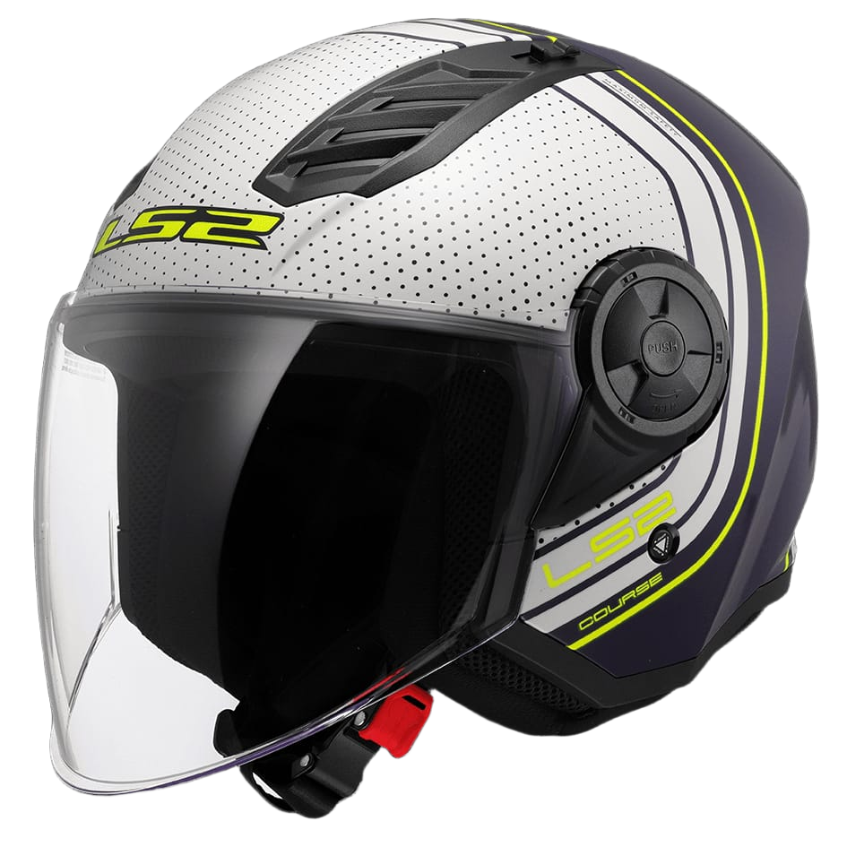 HELMET LS2 OF616 AIRFLOW COURSE MATT BLUE WHITE