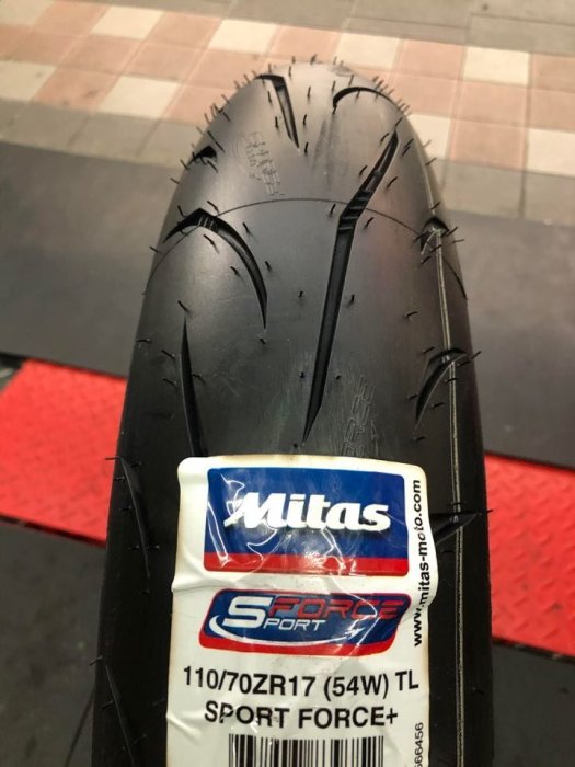 MITAS SPORT FORCE PLUS TL 110/70ZR17 54W (Front Tire)