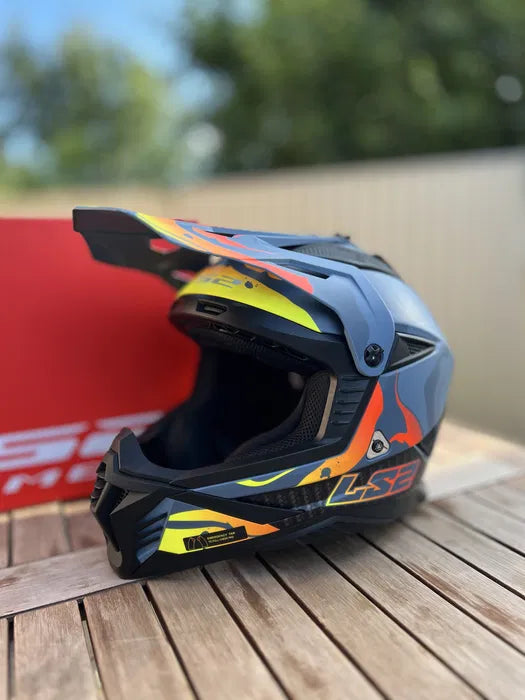 HELMET LS2 MX 708 FAST II WASH GREY