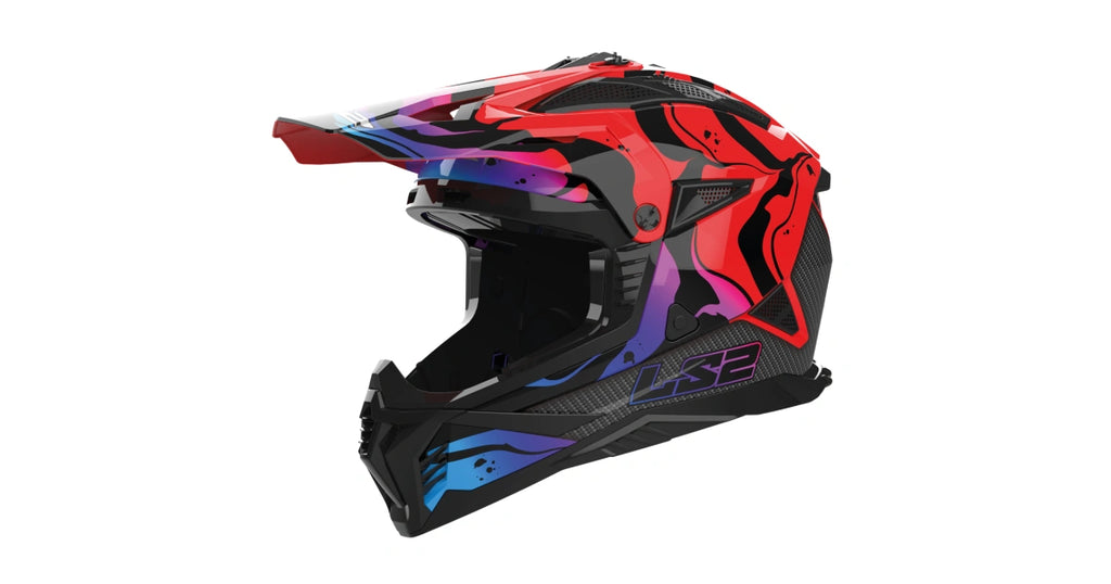 HELMET LS2 MX 708 FAST II WASH RED