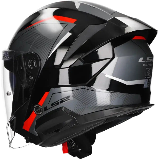 HELMET LS2 OF618 VERSO II AIR BLACK RED