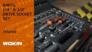 94PCS 1/4″&1/2″ DRIVE SOCKET SET (INDUSTRIAL)